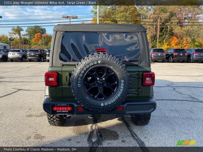 Sarge Green / Black 2021 Jeep Wrangler Unlimited Willys 4x4