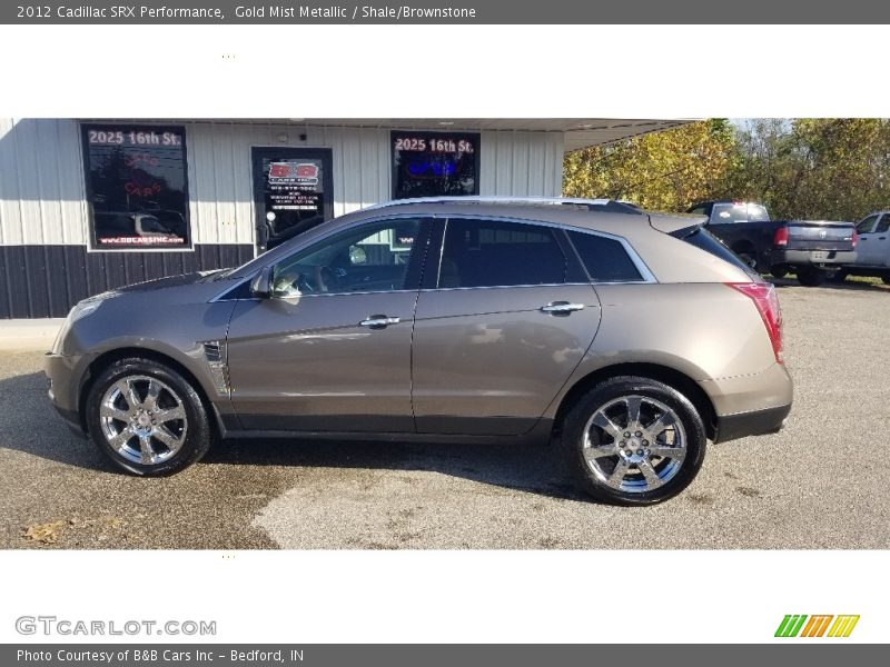 Gold Mist Metallic / Shale/Brownstone 2012 Cadillac SRX Performance