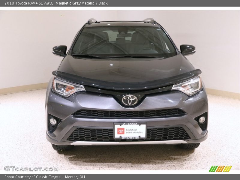 Magnetic Gray Metallic / Black 2018 Toyota RAV4 SE AWD