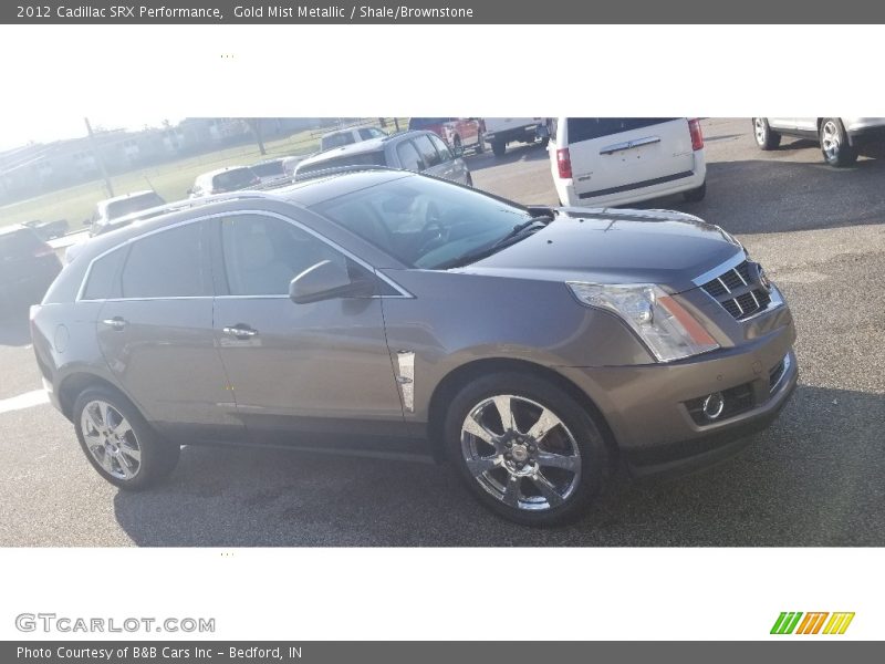 Gold Mist Metallic / Shale/Brownstone 2012 Cadillac SRX Performance