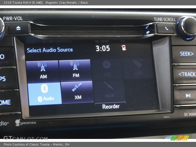 Magnetic Gray Metallic / Black 2018 Toyota RAV4 SE AWD