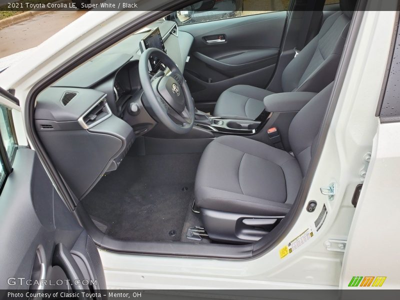  2021 Corolla LE Black Interior
