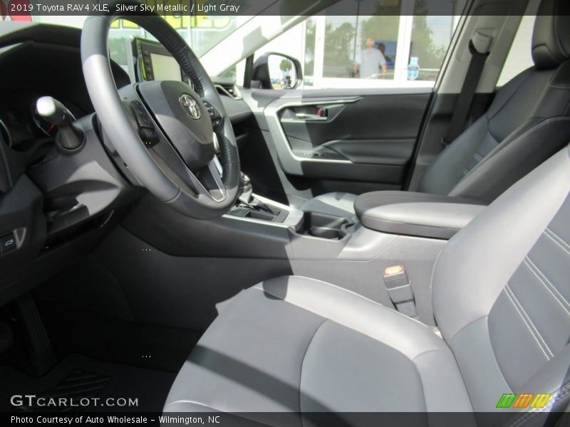 Silver Sky Metallic / Light Gray 2019 Toyota RAV4 XLE