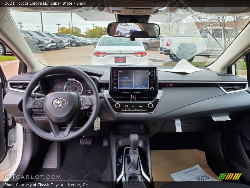 Dashboard of 2021 Corolla LE