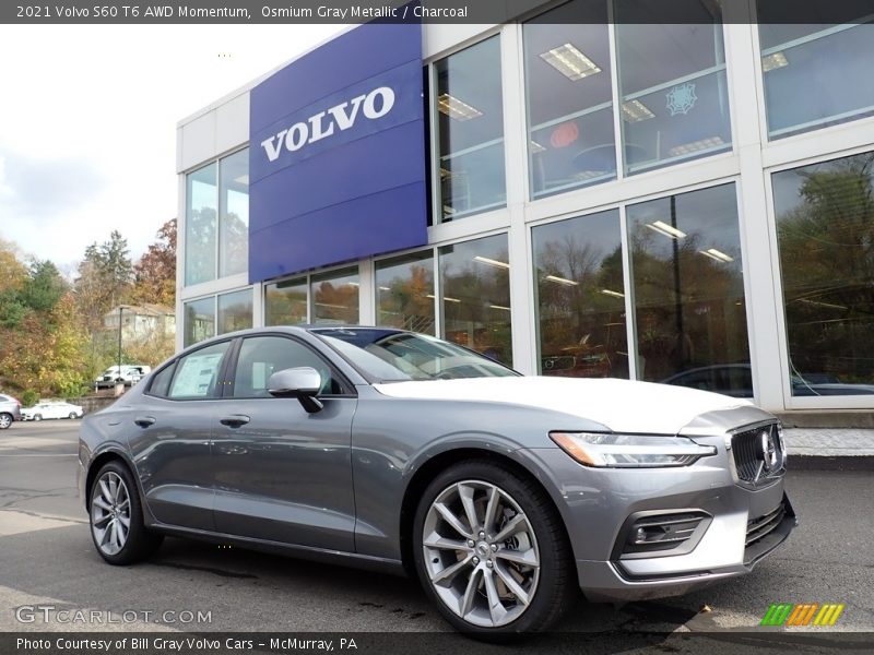 Front 3/4 View of 2021 S60 T6 AWD Momentum