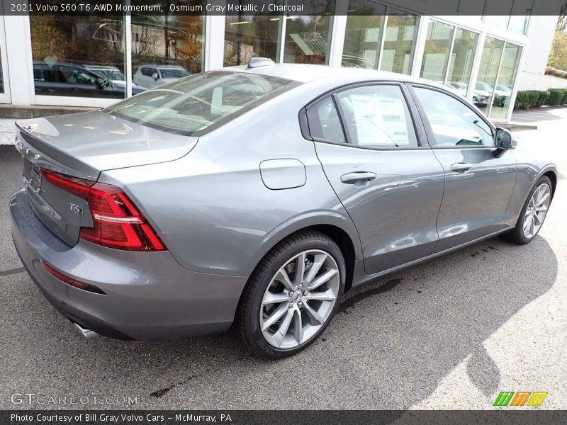 Osmium Gray Metallic / Charcoal 2021 Volvo S60 T6 AWD Momentum