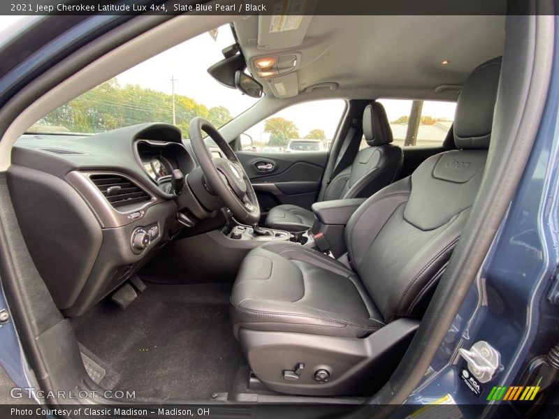 Slate Blue Pearl / Black 2021 Jeep Cherokee Latitude Lux 4x4