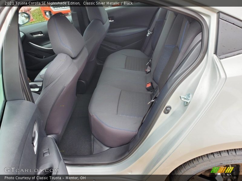 Rear Seat of 2021 Corolla SE Nightshade Edition