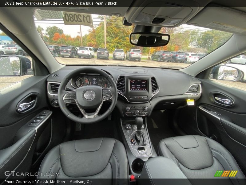 Slate Blue Pearl / Black 2021 Jeep Cherokee Latitude Lux 4x4