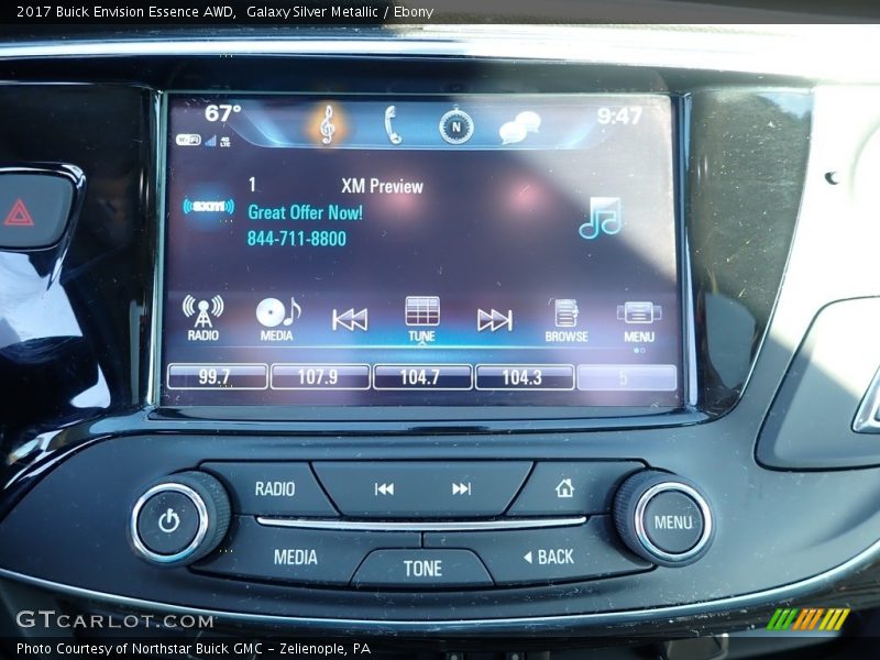 Galaxy Silver Metallic / Ebony 2017 Buick Envision Essence AWD