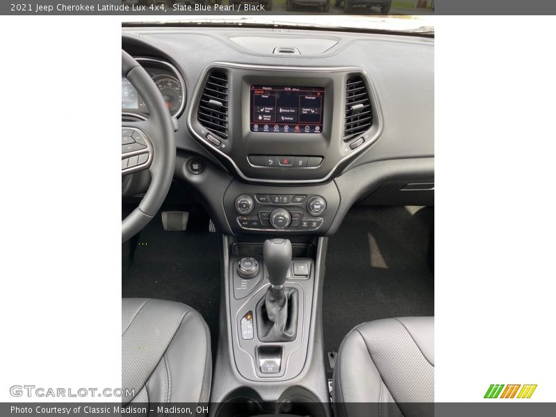Slate Blue Pearl / Black 2021 Jeep Cherokee Latitude Lux 4x4
