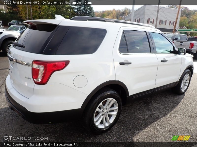Oxford White / Medium Light Camel 2016 Ford Explorer 4WD