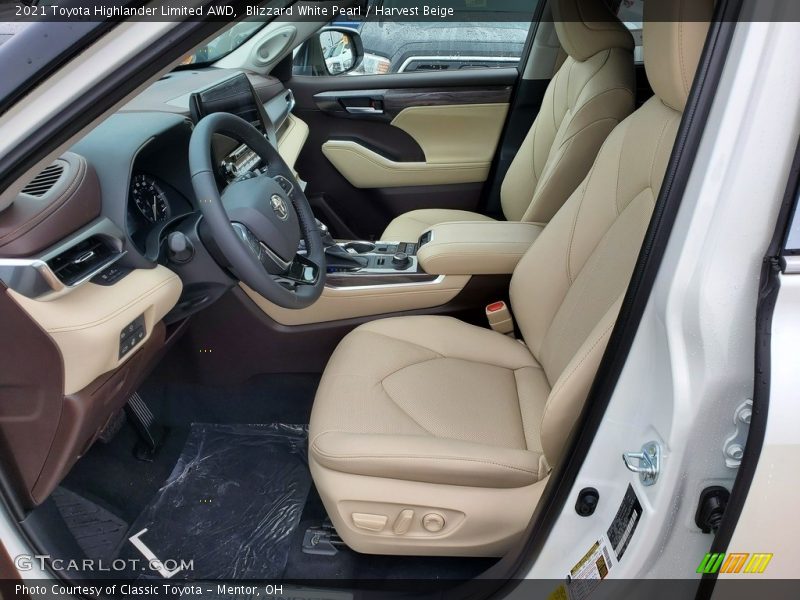  2021 Highlander Limited AWD Harvest Beige Interior