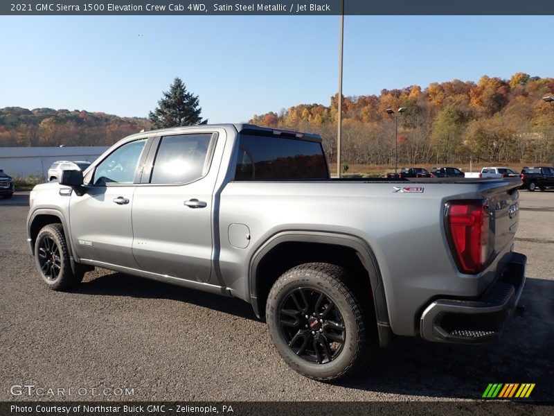 Satin Steel Metallic / Jet Black 2021 GMC Sierra 1500 Elevation Crew Cab 4WD