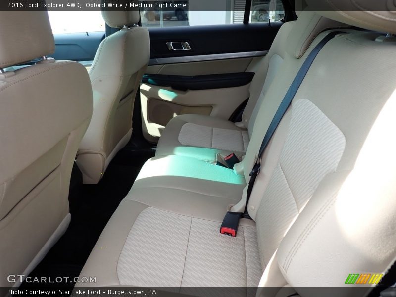 Oxford White / Medium Light Camel 2016 Ford Explorer 4WD