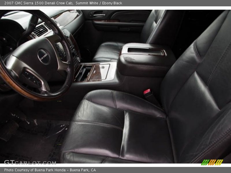 Summit White / Ebony Black 2007 GMC Sierra 1500 Denali Crew Cab