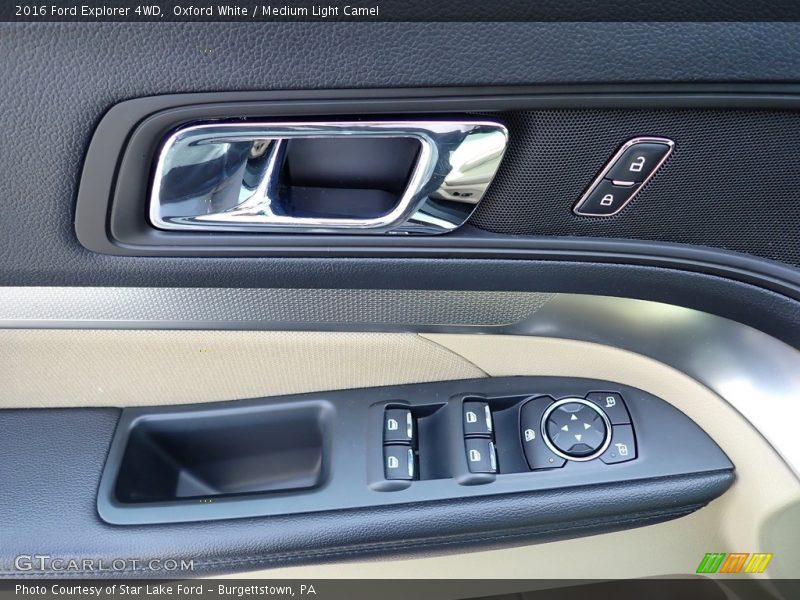Oxford White / Medium Light Camel 2016 Ford Explorer 4WD