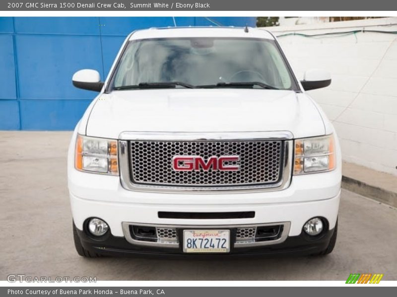 Summit White / Ebony Black 2007 GMC Sierra 1500 Denali Crew Cab