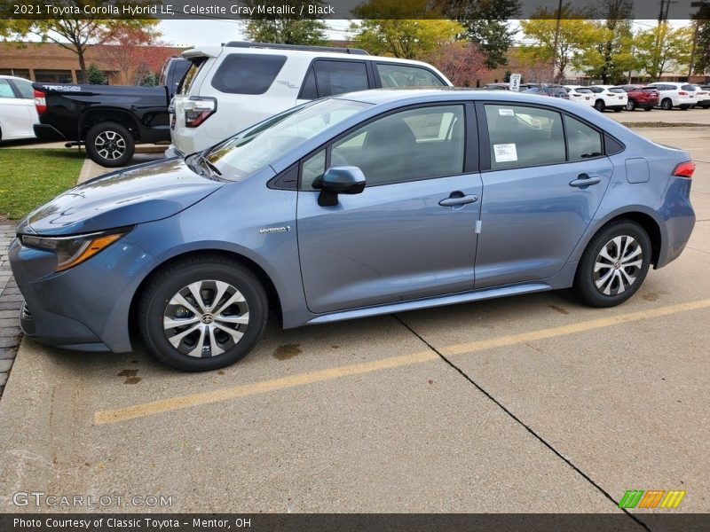Celestite Gray Metallic / Black 2021 Toyota Corolla Hybrid LE