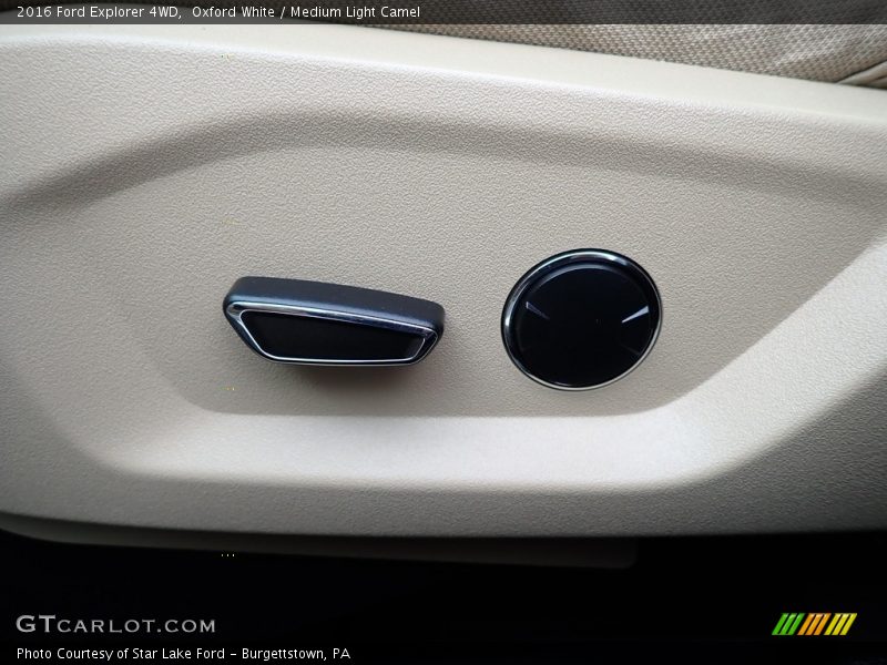 Oxford White / Medium Light Camel 2016 Ford Explorer 4WD