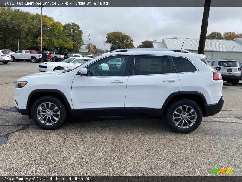 Bright White / Black 2021 Jeep Cherokee Latitude Lux 4x4