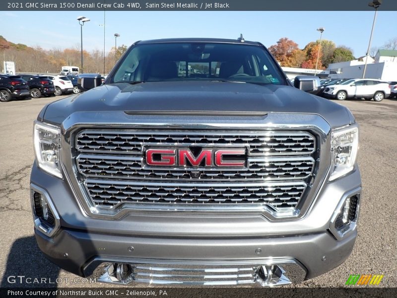 Satin Steel Metallic / Jet Black 2021 GMC Sierra 1500 Denali Crew Cab 4WD