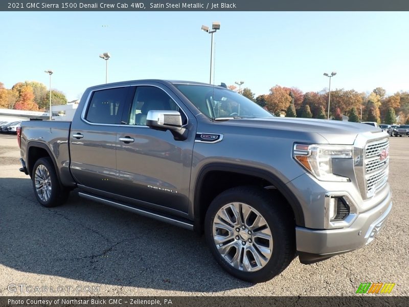 Satin Steel Metallic / Jet Black 2021 GMC Sierra 1500 Denali Crew Cab 4WD