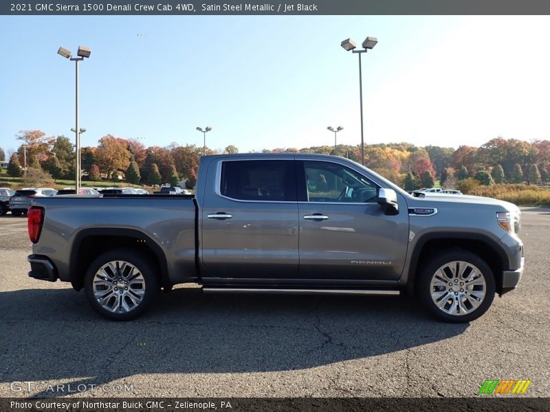 Satin Steel Metallic / Jet Black 2021 GMC Sierra 1500 Denali Crew Cab 4WD