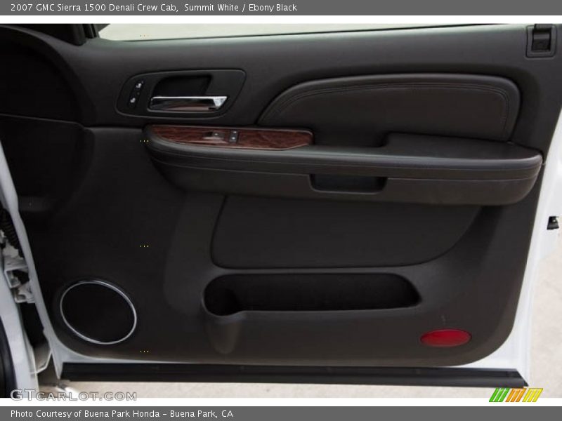 Summit White / Ebony Black 2007 GMC Sierra 1500 Denali Crew Cab