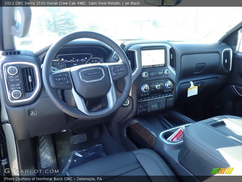 Satin Steel Metallic / Jet Black 2021 GMC Sierra 1500 Denali Crew Cab 4WD