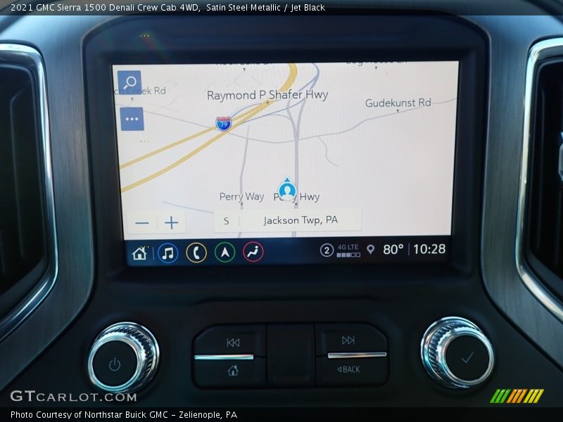 Navigation of 2021 Sierra 1500 Denali Crew Cab 4WD