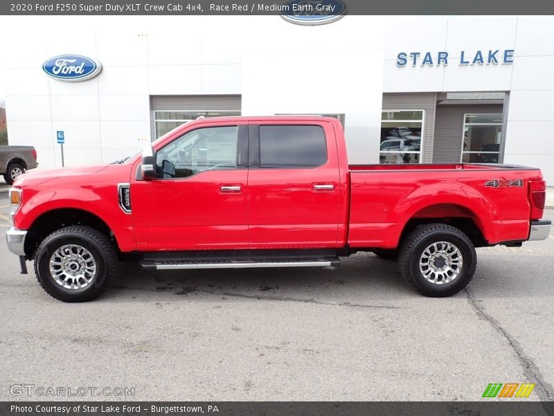 Race Red / Medium Earth Gray 2020 Ford F250 Super Duty XLT Crew Cab 4x4