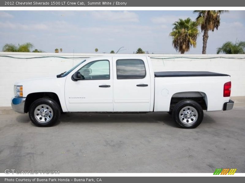 Summit White / Ebony 2012 Chevrolet Silverado 1500 LT Crew Cab