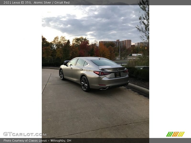 Atomic Silver / Circuit Red 2021 Lexus ES 350