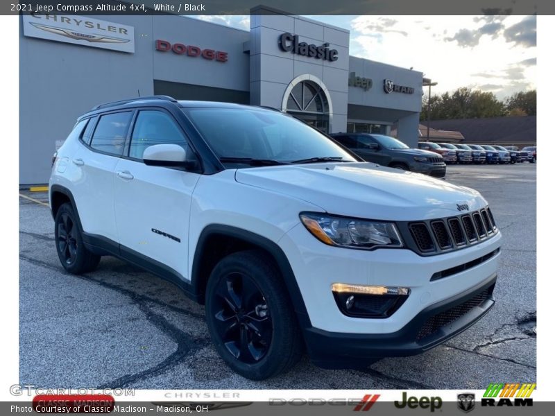 White / Black 2021 Jeep Compass Altitude 4x4
