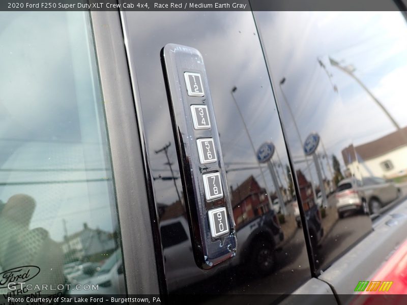 Race Red / Medium Earth Gray 2020 Ford F250 Super Duty XLT Crew Cab 4x4