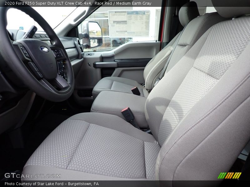 Race Red / Medium Earth Gray 2020 Ford F250 Super Duty XLT Crew Cab 4x4