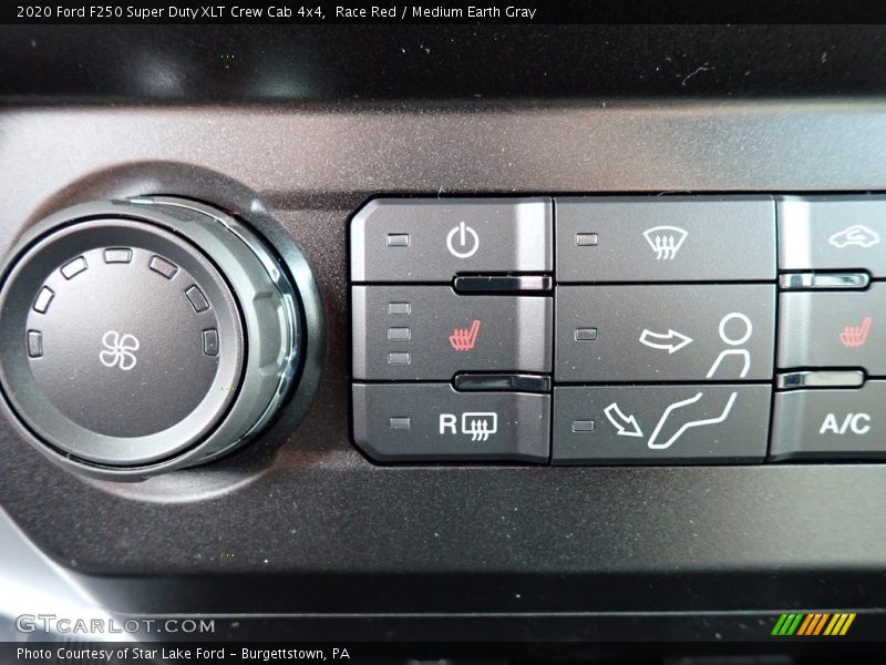 Race Red / Medium Earth Gray 2020 Ford F250 Super Duty XLT Crew Cab 4x4