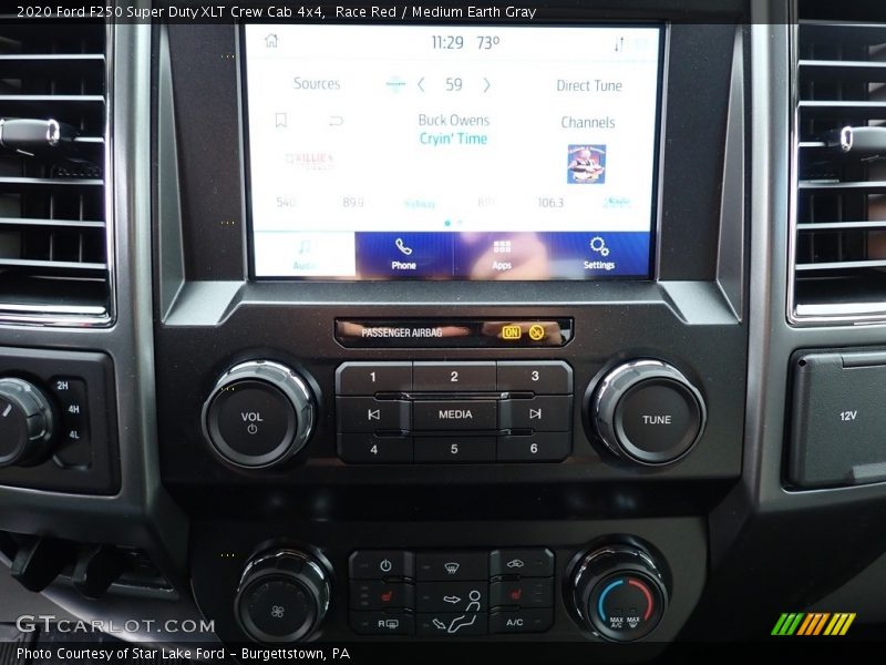 Race Red / Medium Earth Gray 2020 Ford F250 Super Duty XLT Crew Cab 4x4