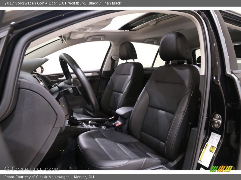 Black / Titan Black 2017 Volkswagen Golf 4 Door 1.8T Wolfsburg
