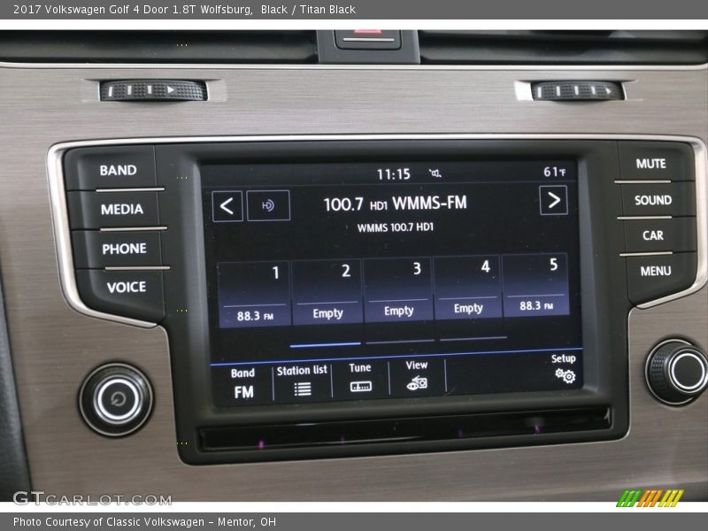Black / Titan Black 2017 Volkswagen Golf 4 Door 1.8T Wolfsburg