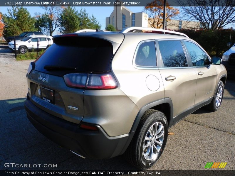 Light Brownstone Pearl / Ski Gray/Black 2021 Jeep Cherokee Latitude Lux 4x4
