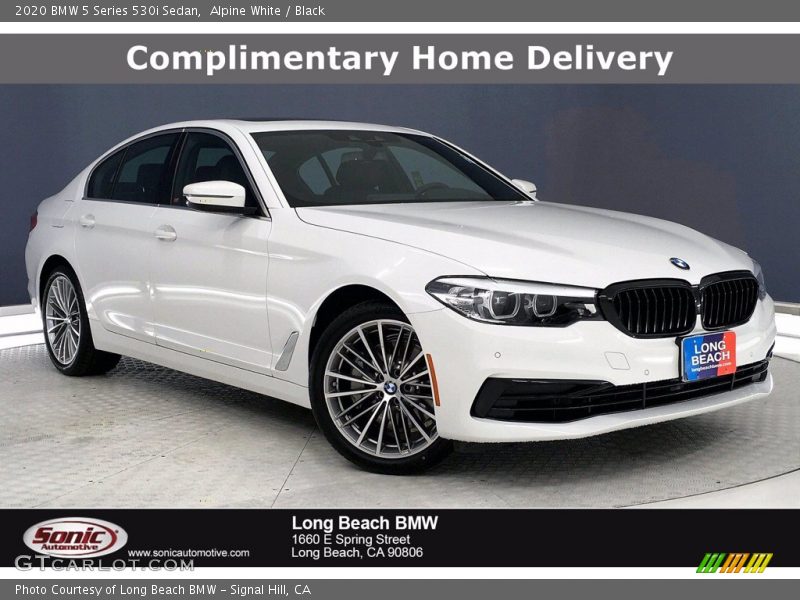 Alpine White / Black 2020 BMW 5 Series 530i Sedan