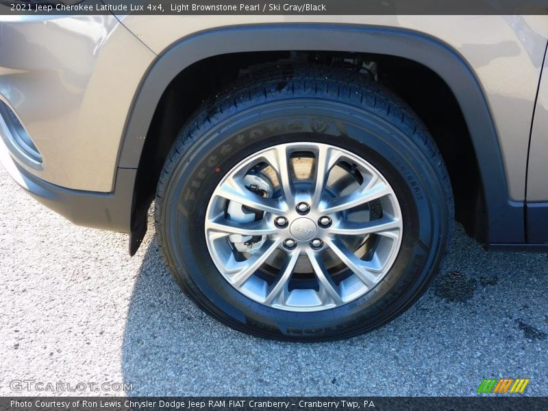 Light Brownstone Pearl / Ski Gray/Black 2021 Jeep Cherokee Latitude Lux 4x4