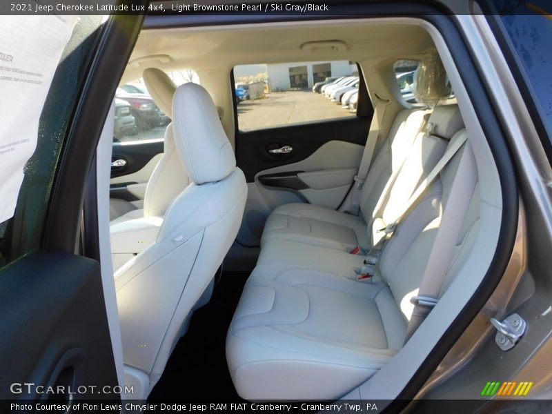 Light Brownstone Pearl / Ski Gray/Black 2021 Jeep Cherokee Latitude Lux 4x4