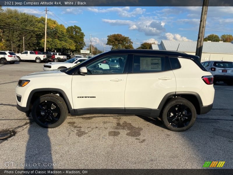 White / Black 2021 Jeep Compass Altitude 4x4