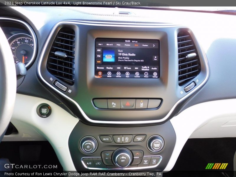 Light Brownstone Pearl / Ski Gray/Black 2021 Jeep Cherokee Latitude Lux 4x4