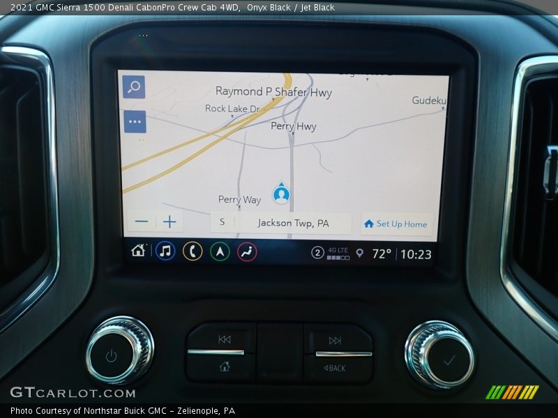 Navigation of 2021 Sierra 1500 Denali CabonPro Crew Cab 4WD