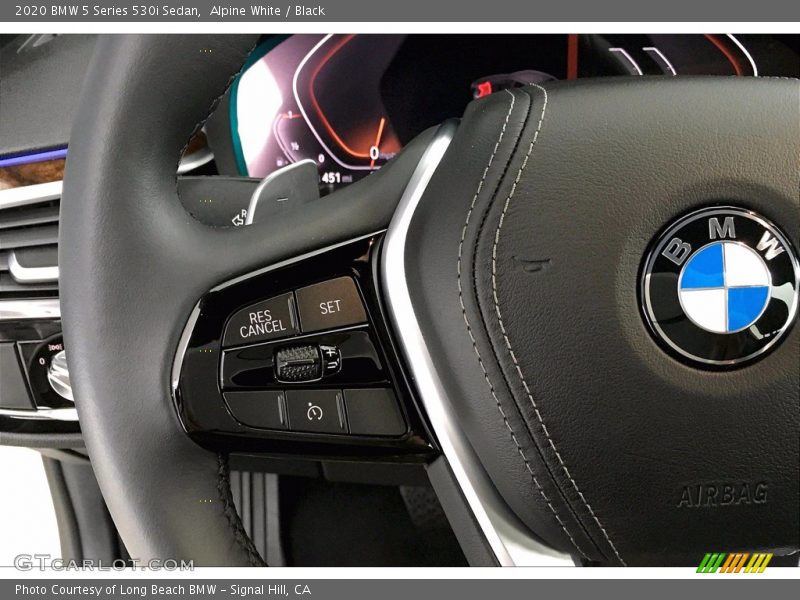 Alpine White / Black 2020 BMW 5 Series 530i Sedan