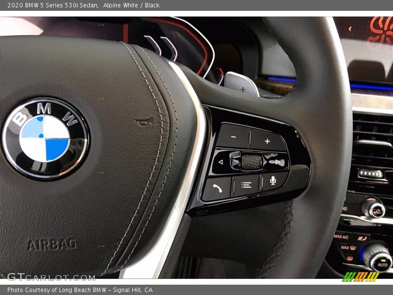 Alpine White / Black 2020 BMW 5 Series 530i Sedan